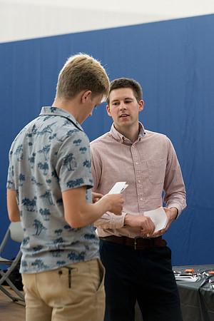 New students visit with representatives from the various campus organizations and have the opportunity to sign-up and participate.
