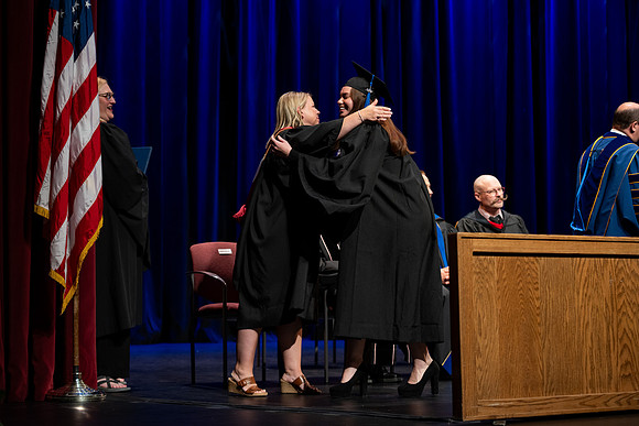Graduates during convocation for the College of Performing and Visual Arts.