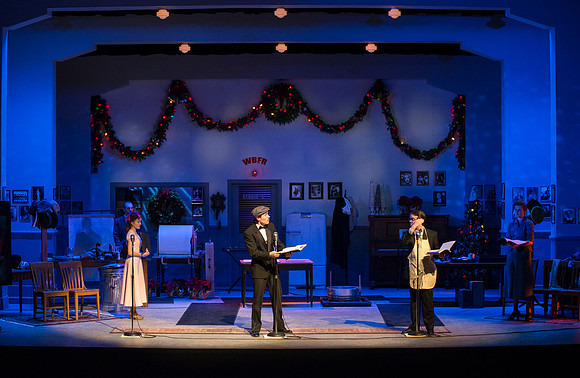 It's a Wonderful Life: A Live Radio Play, comes to life on stage at the Snow Drama Theater at BYU-Idaho.  It was written by Joe Landry and directed by Roger Merrill.