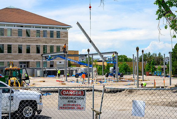 Work continues on the new Ceramics Lab.