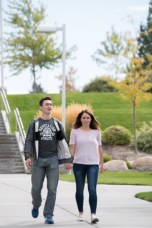 Students preapring for the Fall semester on campus.