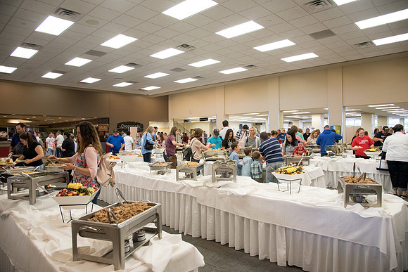 New Students and Parent Luau dinner.