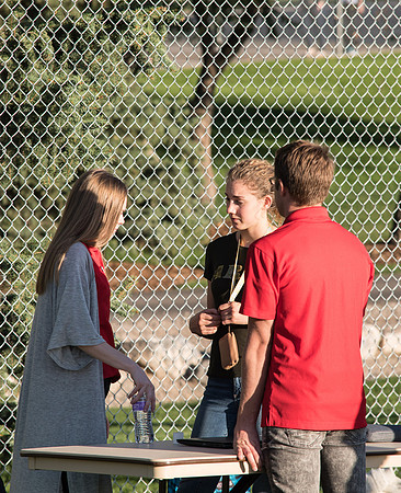 Members of the Student Representative Council interact with fellow students.