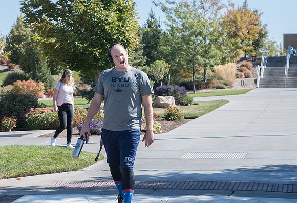 Students walking around between classes on a campus Friday.