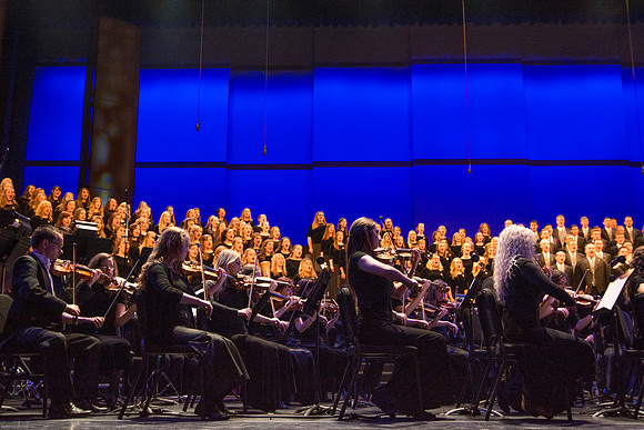 BYU-Idaho Choirs and Orchestra perform at A BYU-Idaho Christmas Concert featuring The King Singers.