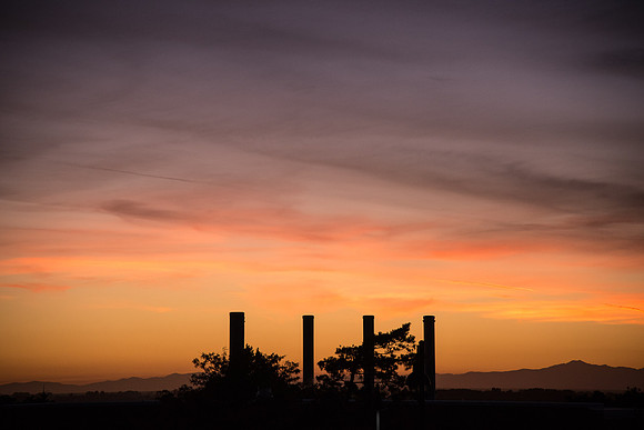 Sunsets from campus