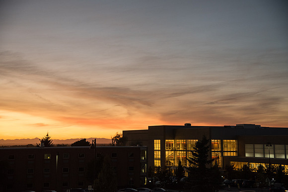 Sunsets from campus