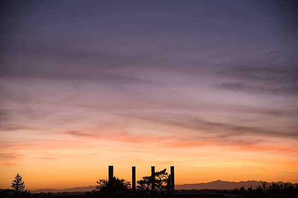 Sunsets from campus