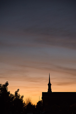 Sunsets from campus