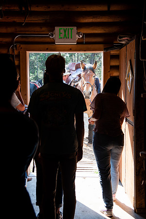 BYUI students go horseback riding at Harriman State Park in the summer of 2021.