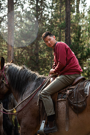 BYUI students go horseback riding at Harriman State Park in the summer of 2021.