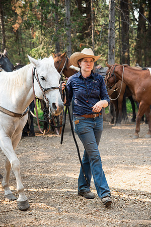 BYUI students go horseback riding at Harriman State Park in the summer of 2021.