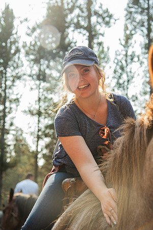BYUI students go horseback riding at Harriman State Park in the summer of 2021.