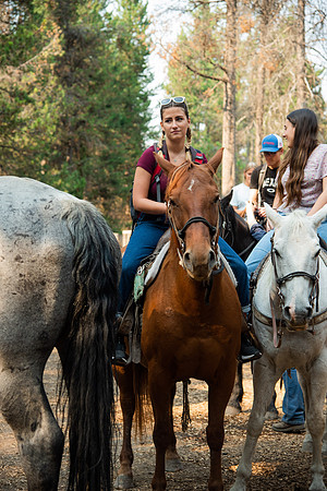 BYUI students go horseback riding at Harriman State Park in the summer of 2021.