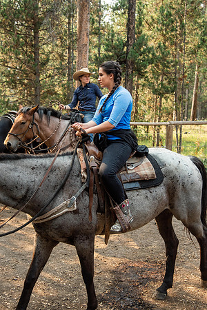 BYUI students go horseback riding at Harriman State Park in the summer of 2021.