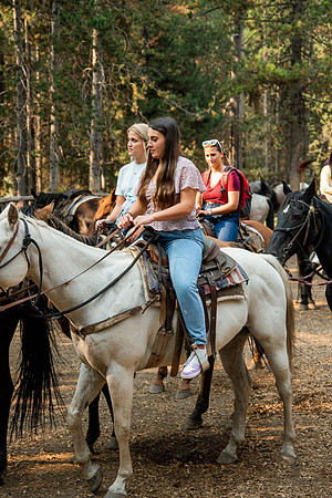BYUI students go horseback riding at Harriman State Park in the summer of 2021.