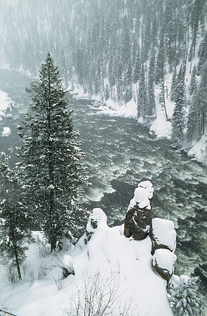 Continuing Education. Snowmobiling photo class to Mesa Falls and Island Park area.  March 1997