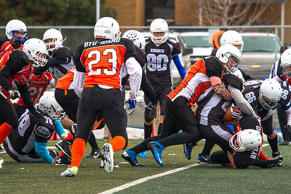 It was a constant battle on the turf for the championship title as the Knights took on the Hurricanes. The Knights were able to hold the Hurricanes as they played in overtime, with the final score bei