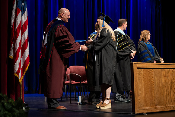 Graduates during convocation for the College of Academic Success & Interdisciplinary Studies.