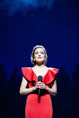 Laura Osnes performs during the Christmas concert with BYUI Student music programs.