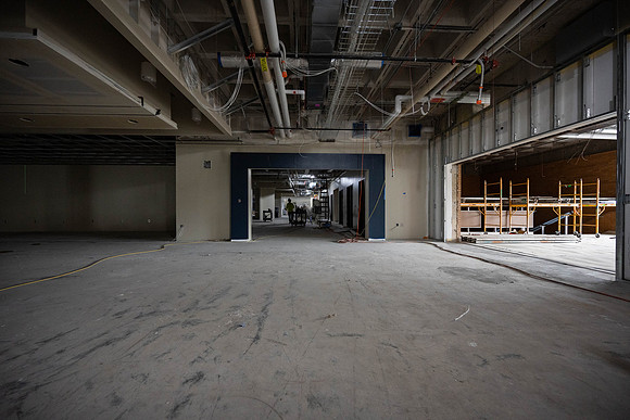 Construction progress for the David O McKay Library