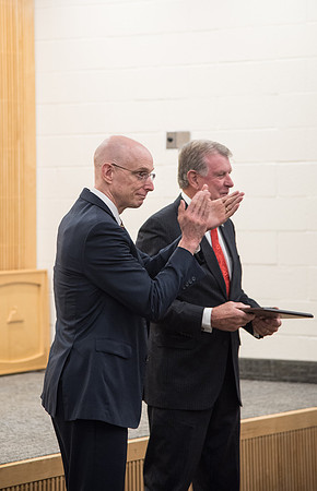 The 2018 State of Idaho Leadership in Energy Efficiency Award is presented by Governor Butch Otter. Oct 2018
