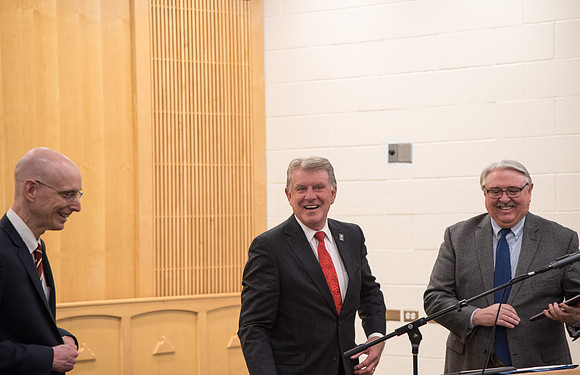 The 2018 State of Idaho Leadership in Energy Efficiency Award is presented by Governor Butch Otter. Oct 2018