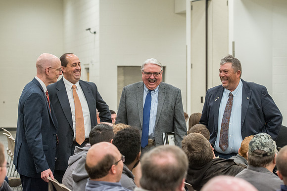 2018 State of Idaho Leadership in Energy Efficiency Award for Buildings presented to Brigham Young University-Idaho by Govenor Butch Otter.