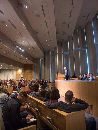 Prospective students and their families come to BYU-Idaho campus to find out what it's all about.