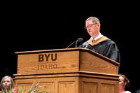 Graduates during convocation for the College of Performing and Visual Arts.