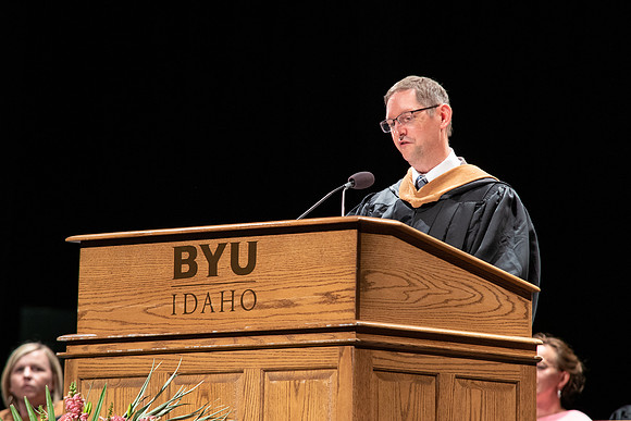 Graduates during convocation for the College of Performing and Visual Arts.