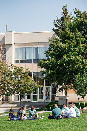 Students around campus on the first day of the fall 2021 semester at BYU-Idaho.