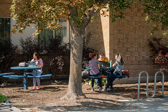 Students around campus on the first day of the fall 2021 semester at BYU-Idaho.