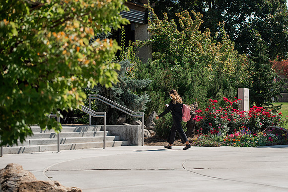 Students around campus on the first day of the fall 2021 semester at BYU-Idaho.