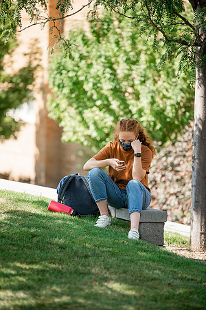 Students around campus on the first day of the fall 2021 semester at BYU-Idaho.