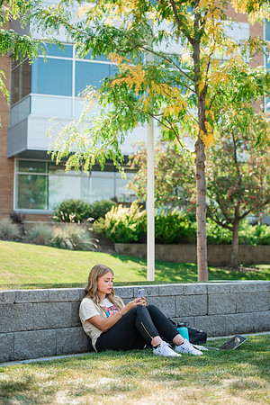 Students around campus on the first day of the fall 2021 semester at BYU-Idaho.