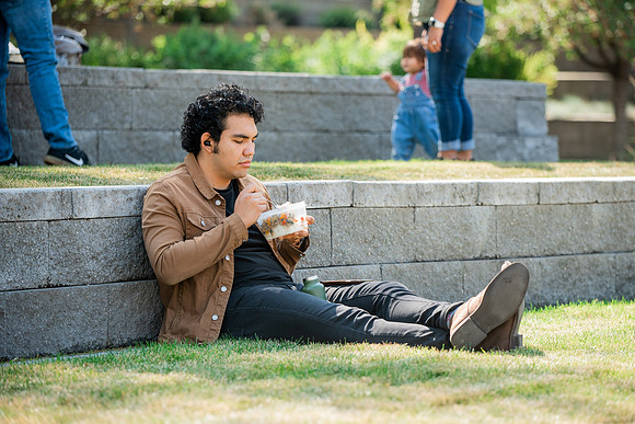 Students around campus on the first day of the fall 2021 semester at BYU-Idaho.