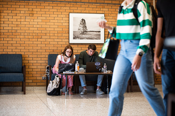 Students around campus on the first day of the fall 2021 semester at BYU-Idaho.