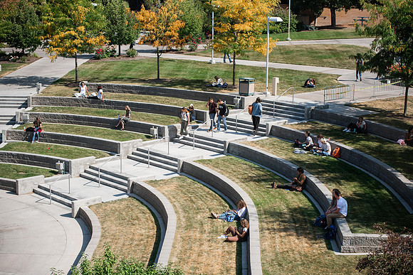Students around campus on the first day of the fall 2021 semester at BYU-Idaho.