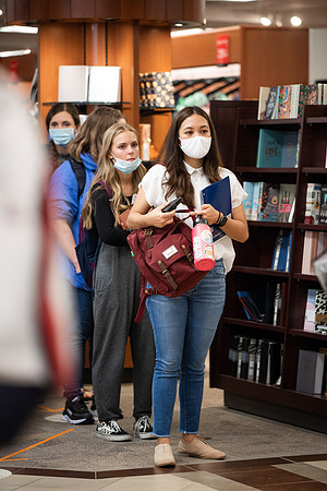Students around campus on the first day of the fall 2021 semester at BYU-Idaho.