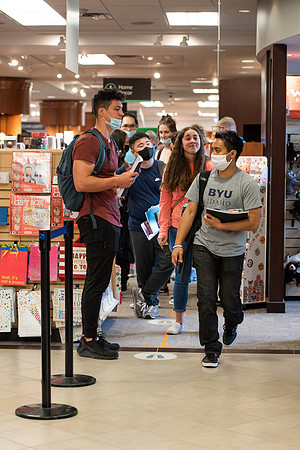 Students around campus on the first day of the fall 2021 semester at BYU-Idaho.