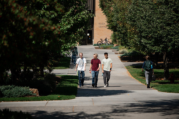 Students around campus on the first day of the fall 2021 semester at BYU-Idaho.
