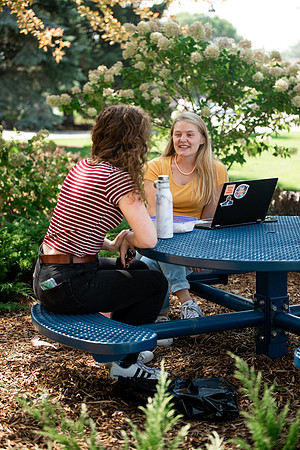 Students around campus on the first day of the fall 2021 semester at BYU-Idaho.