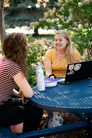 Students around campus on the first day of the fall 2021 semester at BYU-Idaho.