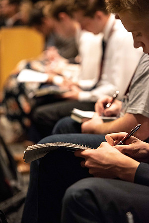Students attend the Fall semester's Disciple Leadership Conference.