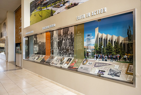 Legacy Hall in the Manwaring Center pays tribute to the Spirit of Ricks College and it's transition to become BYU-Idaho.