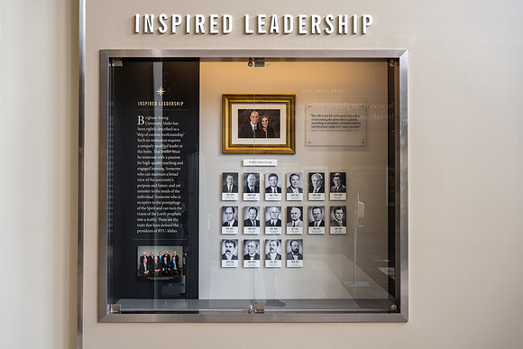 Legacy Hall in the Manwaring Center pays tribute to the Spirit of Ricks College and it's transition to become BYU-Idaho.