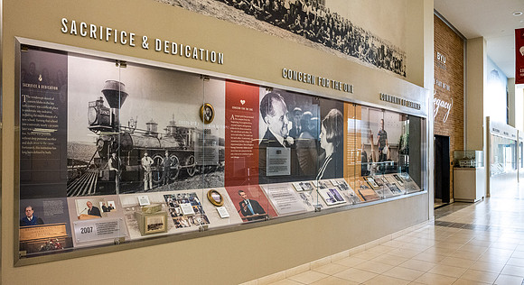 Legacy Hall in the Manwaring Center pays tribute to the Spirit of Ricks College and it's transition to become BYU-Idaho.
