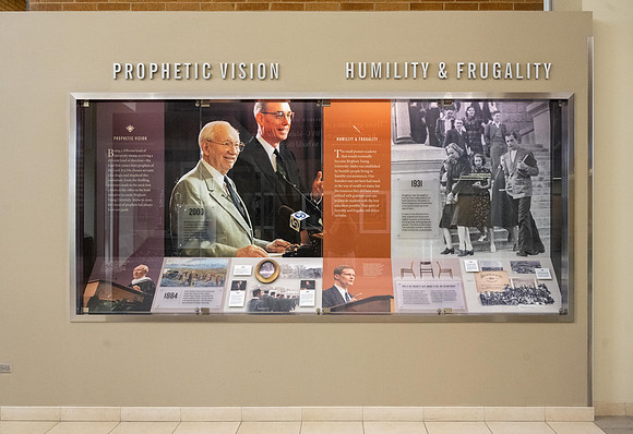 Legacy Hall in the Manwaring Center pays tribute to the Spirit of Ricks College and it's transition to become BYU-Idaho.