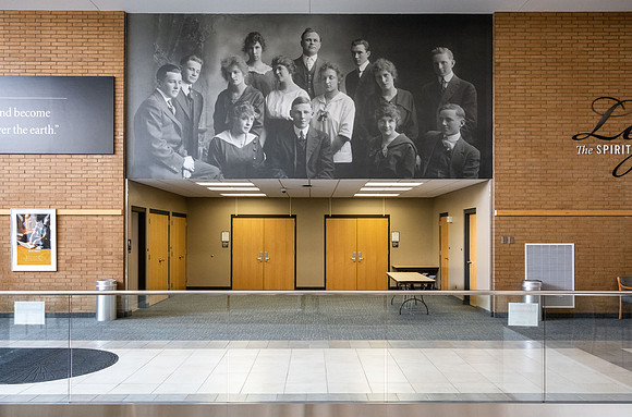 Legacy Hall in the Manwaring Center pays tribute to the Spirit of Ricks College and it's transition to become BYU-Idaho.